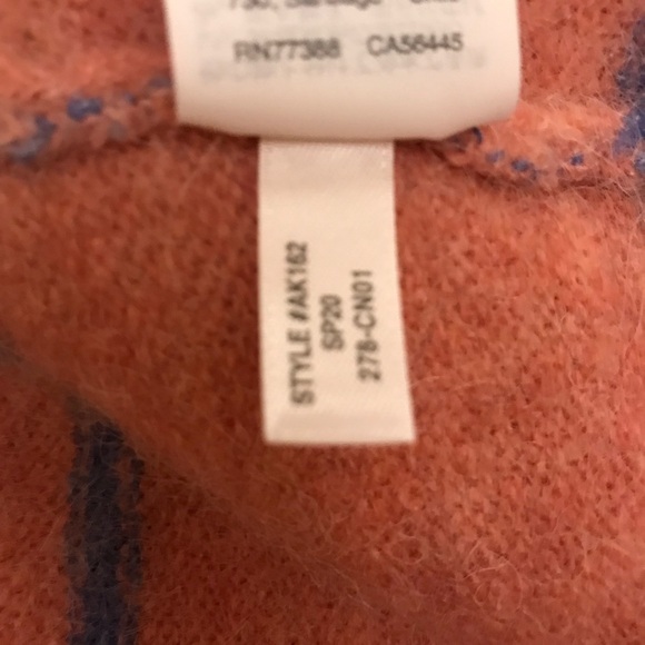 JCrew Alpaca Crewneck Sweater Stripe Heather Rose - Picture 5 of 6